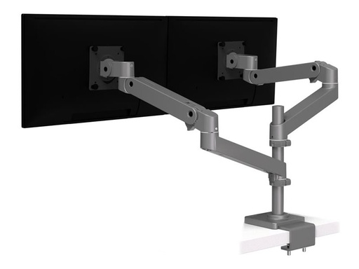 [45-714-293] Ergotron LX Pro - Befestigungskit (Doppelgelenkarm) - modular - für 2 LCD-Displays - with low-profile C-clamp - Dunkelgrau - Bildschirmgröße: bis zu 61 cm (bis zu 24 Zoll)