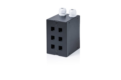 [DN-96992] DIGITUS Kupfer Hutschienen verteiler, 6 Port, Schwarz