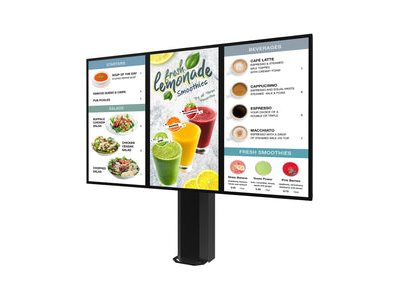 [KOF555-1-LGE-EUK] Peerless AV - Aufstellung - minimalistisch - für Flachbildschirm - Outdoor - Schwarz - Bildschirmgröße: 139.7 cm (55")