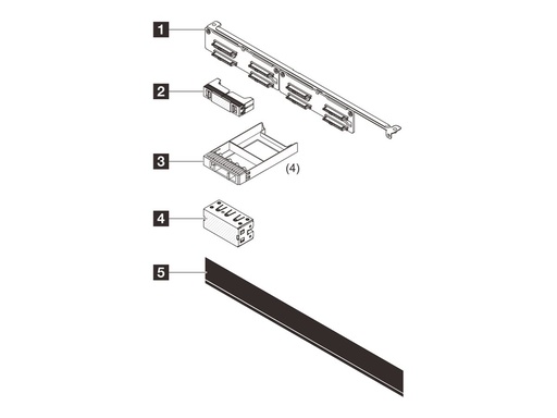 [4XH7A96833] Lenovo SR630 V4 8x2.5'''' SAS/SATA Backplane