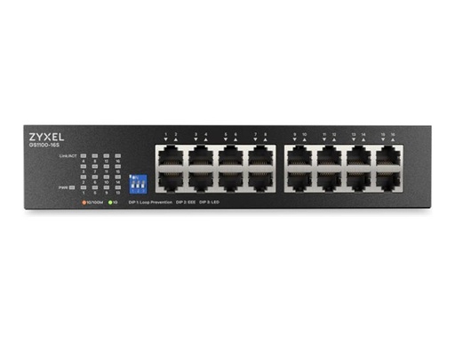 [GS1100-16S-EU0101F] ZyXEL GS1100 Series GS1100-16S - Switch - unmanaged