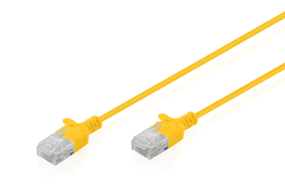 [DK-1618-010S-Y] DIGITUS CAT 6 U-UTP Slim Patchkabel, 1 m, Gelb