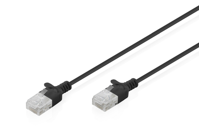 [DK-1618-050S-BL] DIGITUS CAT 6 U-UTP Slim Patchkabel, 5 m, Schwarz