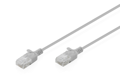 [DK-1618-005S] DIGITUS CAT 6 U-UTP Slim Patchkabel, 0,5 m, Grau