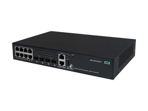 [S6X57A] HPE Networking Comware 2150 8p 10M/100M/1G PoE+ 2p SFP 1G 2p SFP+ 1G/10G 125W - Switch - L3 - managed - 8 x 10/100/1000Base-T (PoE+)