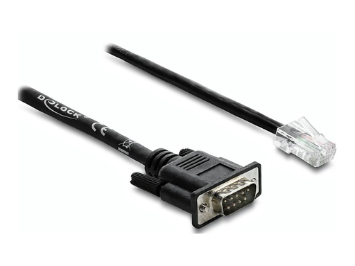 [64296] Delock Kabel seriell - DB-9 (M) zu RJ-45 (M)