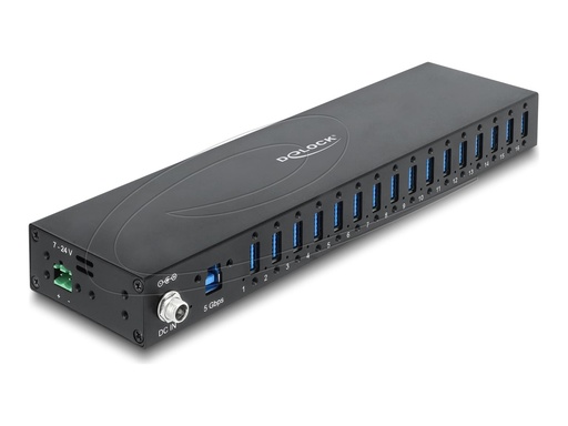 [60793] Delock Hub - industriell, 5 Gbps, mit 8kV ESD-Schutz