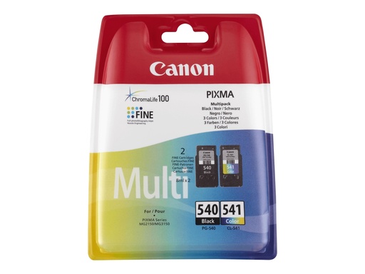 [5225B007] Canon PG-540 / CL-541 Multipack - 2er-Pack - Schwarz, Farbe (Cyan, Magenta, Gelb)