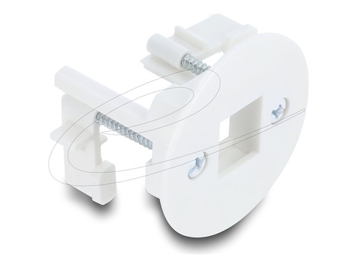 [91381] Delock Keystone mounting plate - geeignet für Wandmontage, Tisch montierbar, oberflächenbündig montierbar