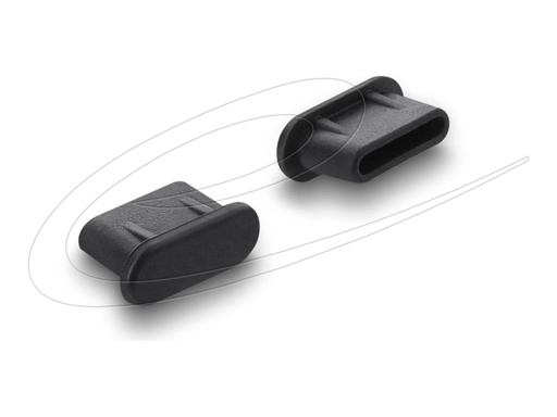 [87408] Delock Staubschutz für USB Type-C Buchse 10 Stück Silikon schwarz