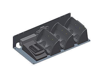 [229029-000] HONEYWELL Datamax Multi-Bay Charging Kit, RL series, 3-Upright