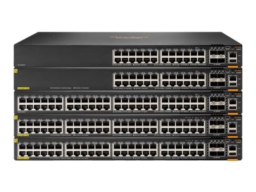 [R8Q71AR] HPE Aruba Networking CX 6200M 36G 12SR5 Class6 PoE 4SFP+ Switch - Switch - max. Stapelentfernung 10 km - L3 - managed - 36 x 10/100/1000 (4PPoE)