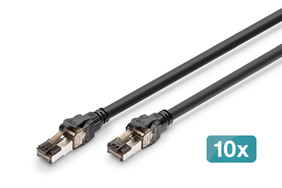 [DK-1843-050-10] DIGITUS CAT 8.1 S/FTP-Patchkabel, 5 m, 10 Stück