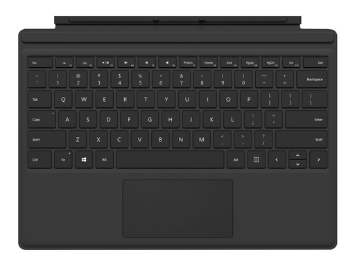 [FMN-00005] Microsoft Surface Pro Type Cover (M1725) - Tastatur - mit Trackpad, Beschleunigungsmesser - QWERTZ - Deutsch - Österreich, Deutschland - Schwarz - kommerziell - für Surface Pro (Mitte 2017)