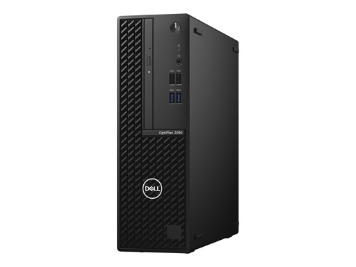[0XTRJ] Dell OptiPlex 3080 - SFF - Core i3 10100 / 3.6 GHz - RAM 8 GB - SSD 256 GB - DVD-Writer - UHD Graphics 630 - 1GbE - Win 10 Pro 64-Bit - Monitor: keiner - Schwarz - BTS - mit 1 Year Basic Onsite (CH, AT, DE - 3 Years)