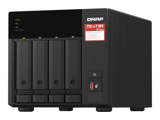 [TS-473A-8G + 4X ST8000VN004] QNAP TS-473A - NAS-Server - 4 Schächte - 32 TB
