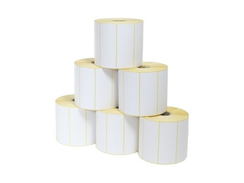 [800274-205] Zebra Z-Select 2000T - Matt - permanenter Acrylklebstoff - beschichtet - perforiert - 6,3 mil - weiß - 51 x 102 mm 16440 Etikett(en) (12 Rolle(n)