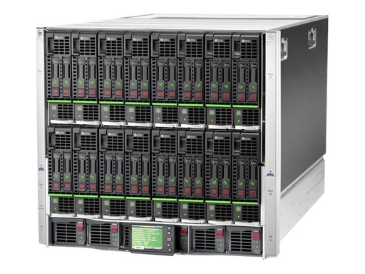 [U3F67E] HPE BLc7000 Three-Phase Enclosure w/6 Power Supplies and 10 Fans w/16 Insight Control Environment Licenses