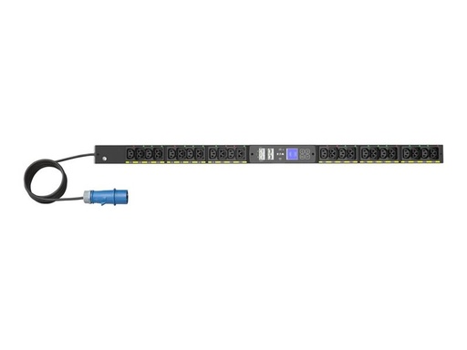 [EVMAF116A] Eaton G4 - Stromverteilungseinheit (Rack - einbaufähig) - gemessener Eingang - Wechselstrom 200-240 V - 3.7 kW - 1-phasig - Ethernet 10/100/1000 - Eingabe, Eingang IEC 60309 16A - Ausgangsanschlüsse: 24 (12 x IEC 60320 C13, 12 x IEC 60320 C39)