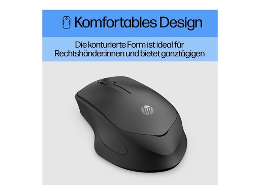 [19U64AA#ABB] HP Silent 280M - Maus - kabellos - kabelloser Empfänger (USB)
