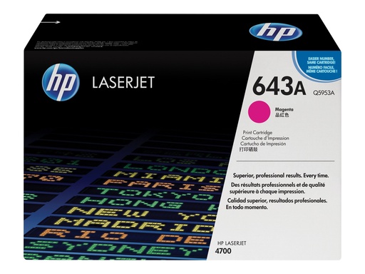 [Q5953A] HP 643A - Magenta - Original - LaserJet - Tonerpatrone (Q5953A)