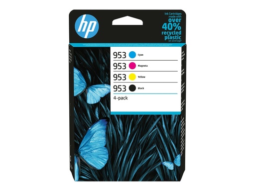 [6ZC69AE#301] HP 953 - 4er-Pack - Schwarz, Gelb, Cyan, Magenta