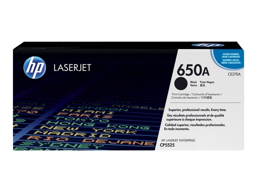 [CE270A] HP 650A - Schwarz - original - LaserJet - Tonerpatrone (CE270A)