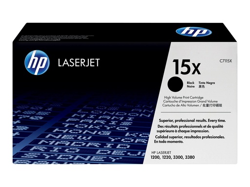 [C7115X] HP 15X - Hohe Ergiebigkeit - Schwarz - original - LaserJet - Tonerpatrone (C7115X)