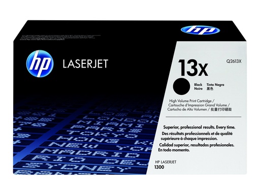 [Q2613X] HP 13X - Hohe Ergiebigkeit - Schwarz - original - LaserJet - Tonerpatrone (Q2613X)