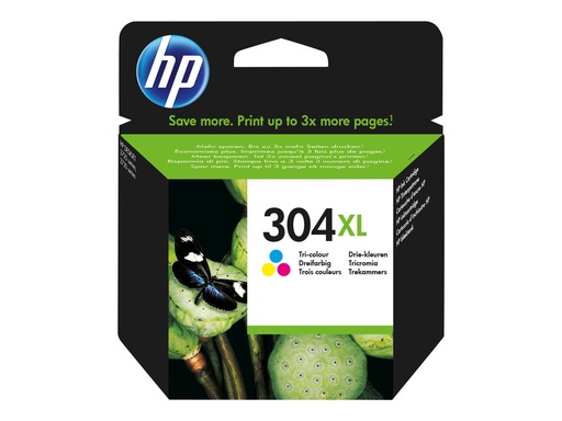 [N9K07AE#UUS] HP 304XL - Hohe Ergiebigkeit - Farbe (Cyan, Magenta, Gelb)