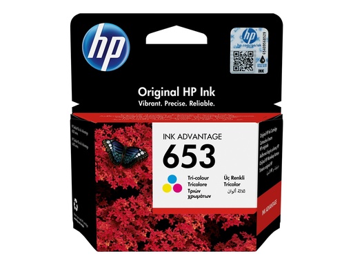 [3YM74AE#BHK] HP 653 - 5 ml - Farbe (Cyan, Magenta, Gelb) - original