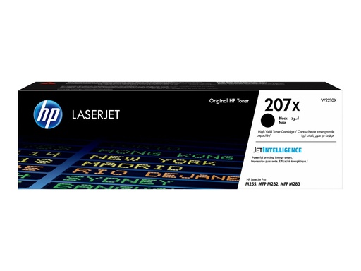 [W2210X] HP 207X - Hohe Ergiebigkeit - Schwarz - original - LaserJet - Tonerpatrone (W2210X)