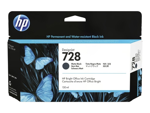 [3WX25A] HP 728 - 130 ml - mattschwarz - original - DesignJet