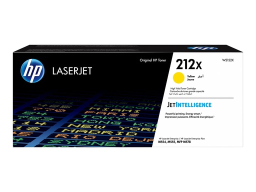 [W2122X] HP 212X - Hohe Ergiebigkeit - Gelb - original - LaserJet - Tonerpatrone (W2122X)