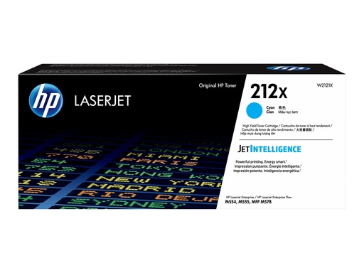 [W2121X] HP 212X - Hohe Ergiebigkeit - Cyan - original - LaserJet - Tonerpatrone (W2121X)