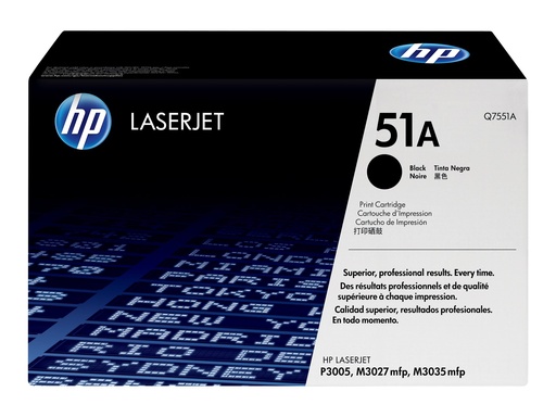 [Q7551A] HP 51A - Schwarz - original - LaserJet - Tonerpatrone (Q7551A)