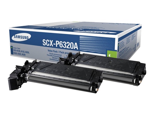 [SV496A] HP Samsung SCX-P6320A - 2er-Pack - Schwarz - Original - Tonerpatrone (SV496A)