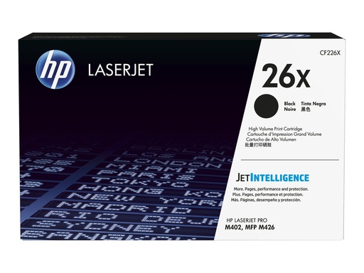 [CF226X] HP 26X - Hohe Ergiebigkeit - Schwarz - Original - LaserJet - Tonerpatrone (CF226X)