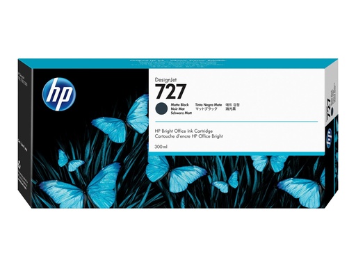 [C1Q12A] HP 727 - 300 ml - mit hoher Kapazität - mattschwarz