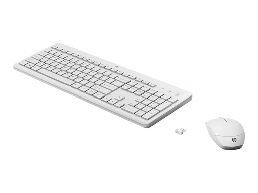 [3L1F0AA#ABD] HP 230 - Tastatur-und-Maus-Set - kabellos - 2.4 GHz