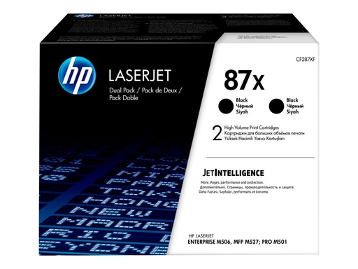 [CF287XD] HP 87X - 2er-Pack - Hohe Ergiebigkeit - Schwarz - Original - LaserJet - Tonerpatrone (CF287XD)