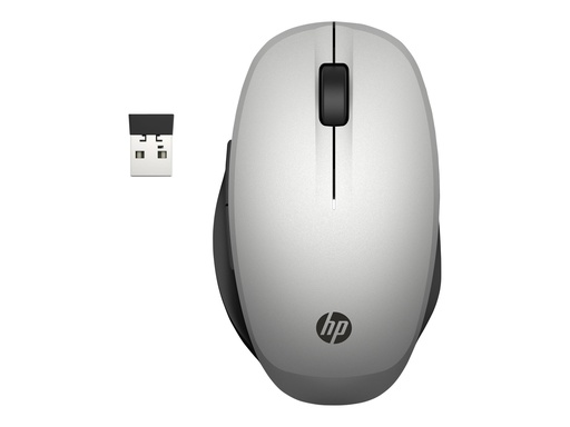 [6CR72AA#ABB] HP Dual Mode - Maus - optisch - kabellos - Bluetooth, 2.4 GHz - kabelloser Empfänger (USB)