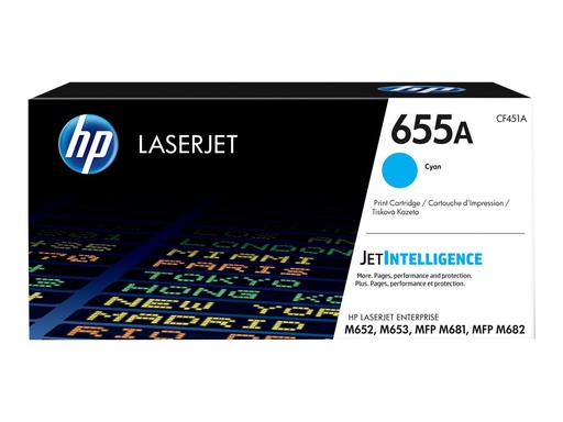 [CF451A] HP 655A - Cyan - Original - LaserJet - Tonerpatrone (CF451A)