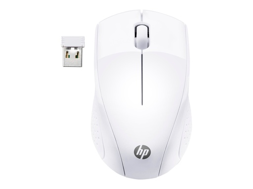 [7KX12AA#ABB] HP 220 - Maus - 3 Tasten - kabellos - 2.4 GHz - kabelloser Empfänger (USB)