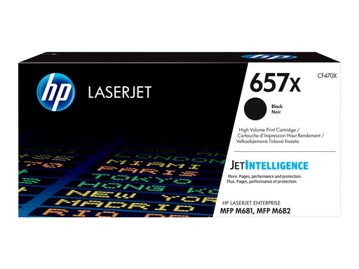 [CF470X] HP 657X - Hohe Ergiebigkeit - Schwarz - Original - LaserJet - Tonerpatrone (CF470X)