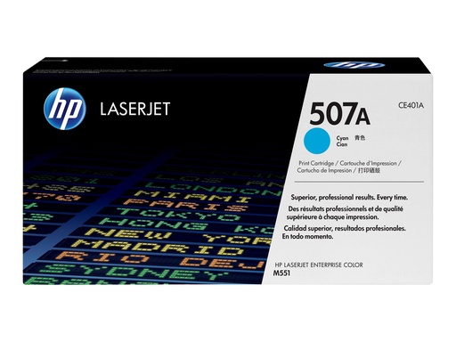 [CE401A] HP 507A - Cyan - original - LaserJet - Tonerpatrone (CE401A)
