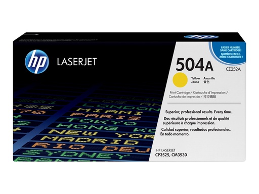 [CE252A] HP 504A - Gelb - original - LaserJet - Tonerpatrone (CE252A)