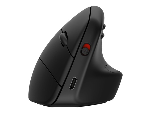 [6H1A4AA#ABB] HP 920 - Vertikale Maus - ergonomisch - 6 Tasten - kabellos - 2.4 GHz, Bluetooth 5.3 - kabelloser Empfänger (USB)
