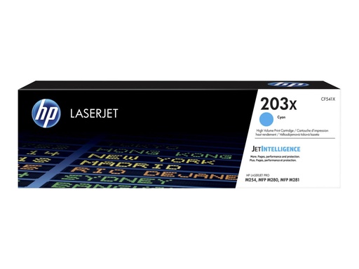 [CF541X] HP 203X - Hohe Ergiebigkeit - Cyan - original - LaserJet - Tonerpatrone (CF541X)