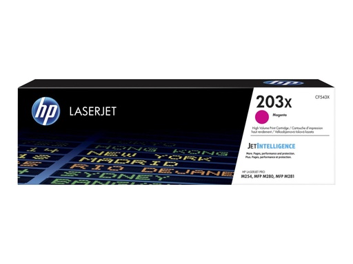 [CF543X] HP 203X - Hohe Ergiebigkeit - Magenta - original - LaserJet - Tonerpatrone (CF543X)